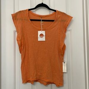 NWT Anthropology Anthro Brand Daily Practice Yoga Top Tee S Small